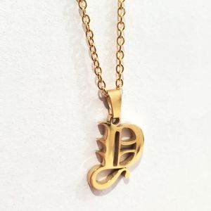 Letter D Pendant 18k Gold Plated Necklace 18in New In Box